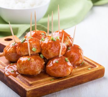 Fleischbällchen Spieß