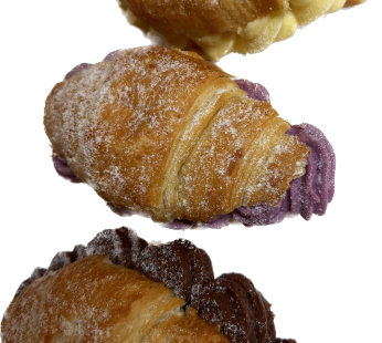 Süße Mini Croissant gefüllt